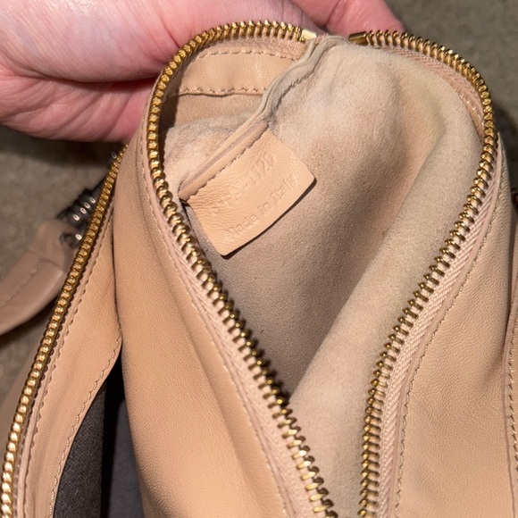 Celine Two-Tone Leather Crossbody Bag - Picture 9 of 10